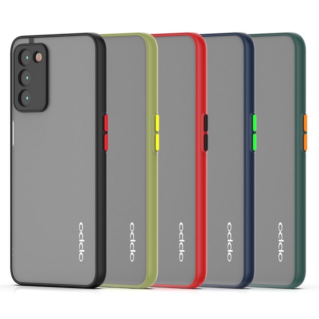 Mobile-Accessories-Smoke-Matte-Case-TPU-PC-Phone-Case-for-Oppo-A53s-5g-A55-5g